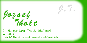 jozsef tholt business card